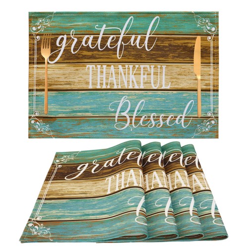Farmhouse table placemats - table,