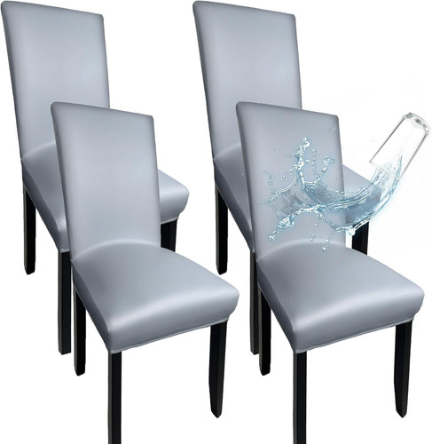 Gray leather chair covers for - covers,