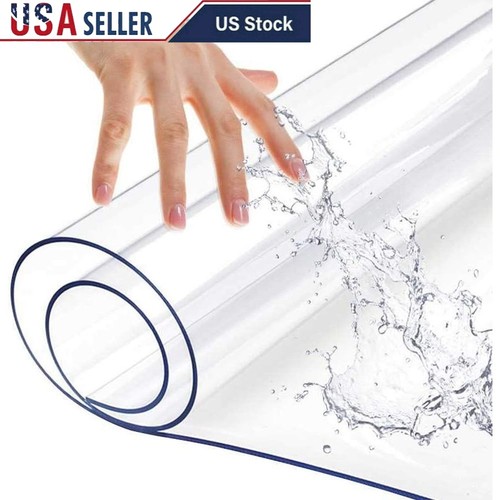 Clear pvc table protector mat - clear,